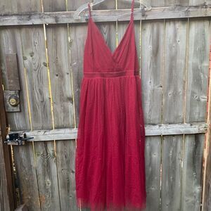 Express red evening dress sz. M